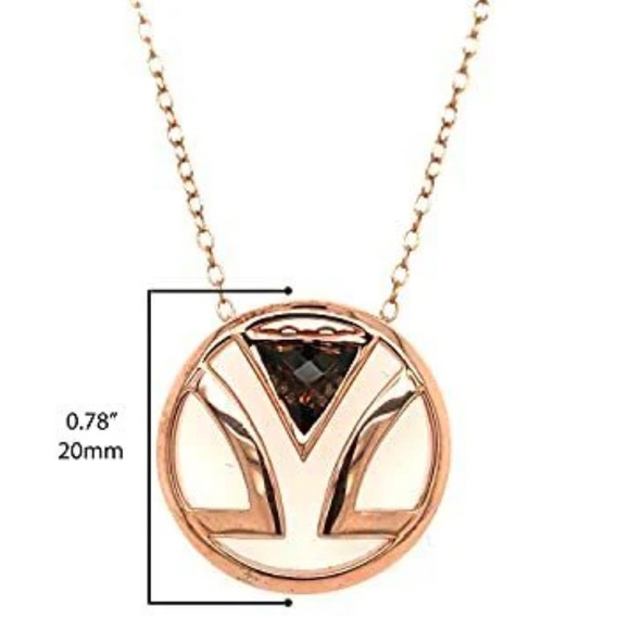 Le Vian Rose Gold Chocolate Brown Smoky Quartz - Picture 2 of 3